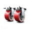 Service Caster Go Mini's Moving Portable Storage Container Replacement with Caster Pads - SCC GOM-SCC-60R630-PUR-RS-2-CP60-2 - alternate 1